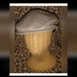 Tan & Beige Newsboy Cap